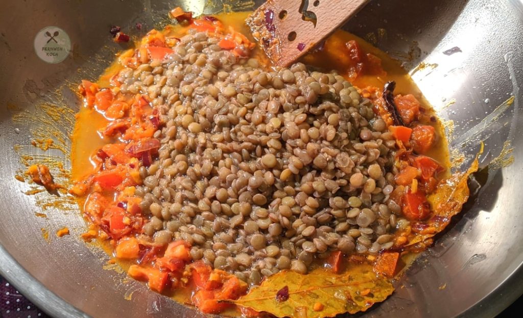 Palak Dal Rezept - Indischer Spinat und Linsen - Fernweh Koch