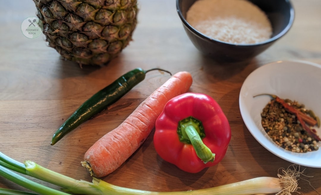 Pineapple Curry Fried Rice From Food Wars Fernweh Koch